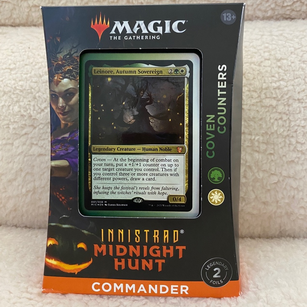 NWT Mtg commander deck innistrad midnight hunt coven counters deck